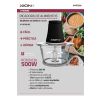 Picadora De Alimentos Xion 1.8 Lts 500 W 4 Cuchillas Kirkor - Imagen 3