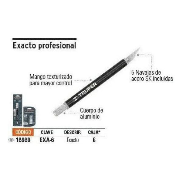 Juego De Cutter (exacto) Profesional Truper Kirkor - Imagen 2
