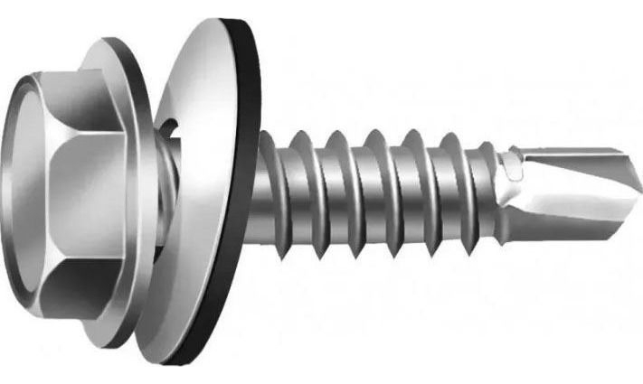 Mecha Tornillo Hexagonal Punta Mecha 6,3 X 75 X100 - Imagen 2
