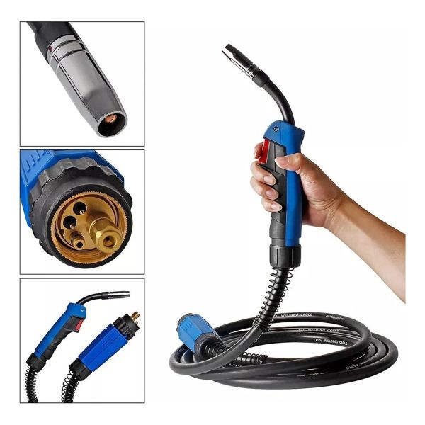 Torcha Mig 4m Para Soldadora Mig Mag 250 Amp Profesional - Imagen 2