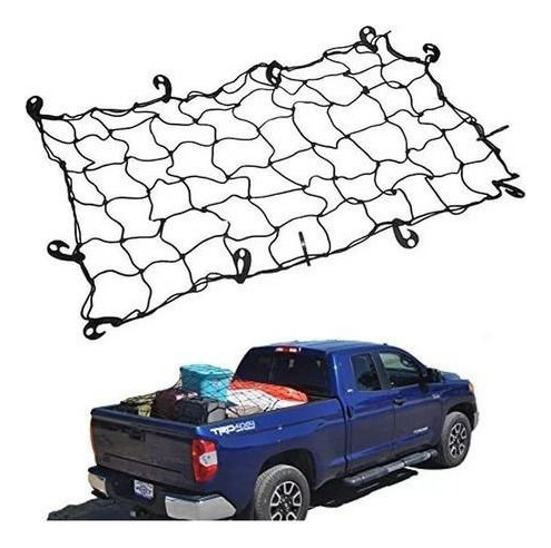 Red Elástica Para Camioneta 1x1mt Ganchos Plasticos Slender - Imagen 2