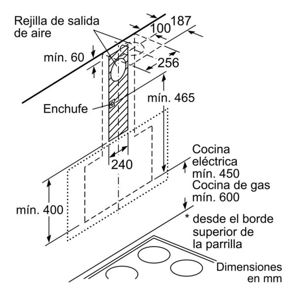 Campana De Pared Bosch Dwk98pr60 Inclinada 90cm - Imagen 8