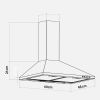 Campana James Convencional 60cm Negra Motor 230w Kirkor - Imagen 6