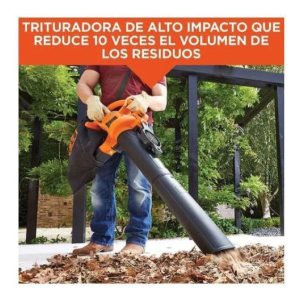 Sopladora Aspiradora Trituradora Black & Decker Bv2500 Kirko - Imagen 3