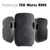 Parlante Caja Activa Lexsen Sonic 15' 200w + Trípode Kirkor - Imagen 2
