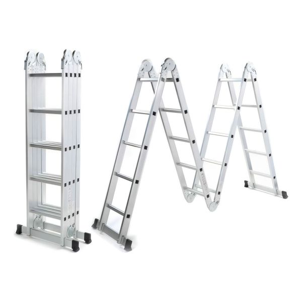 Escalera Andamio Aluminio 5.7 Mts 20 Escalones Premium Kirko