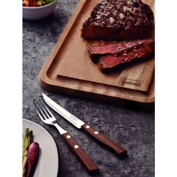 Uego De Cubiertos Para Asado Modelo Churrasco 12 Piezas - Imagen 4