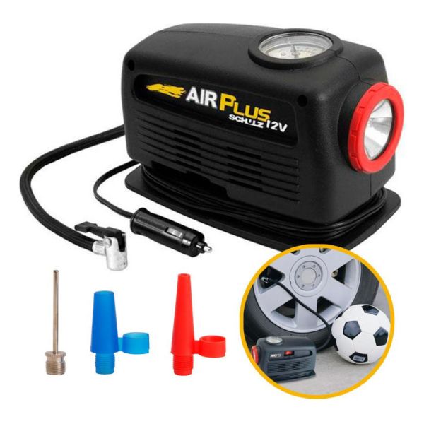 Minicompresor Air Plus 12 Volts Schulz 1 Año Garantia Kirko
