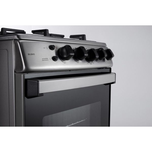 Cocina A Gas Indurama 4 Hor Inox Con Grill Modelo Bilbao - Imagen 6
