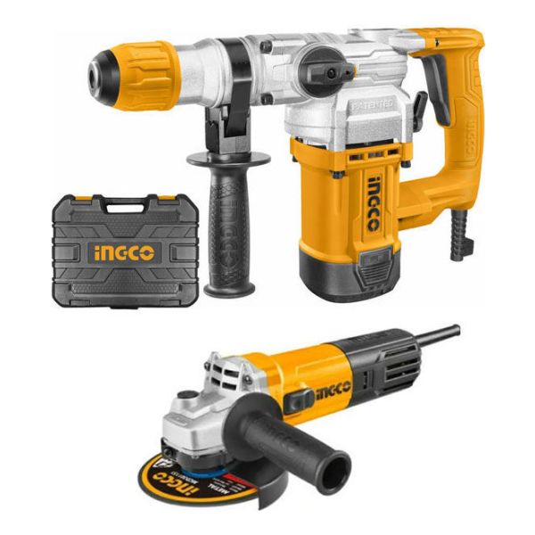 Rotomartillo Ingco Rh150028 Sds Plus 1500w + Amoladora 700w