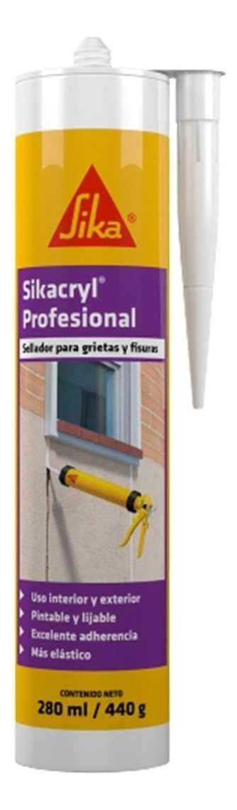 Sikacryl Profesional Sellador Para Grietas Y Fisuras Sika