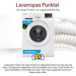 Lavarropas Punktal Eco-logic Frontal 6kg Panel Digital Colo - Imagen 2