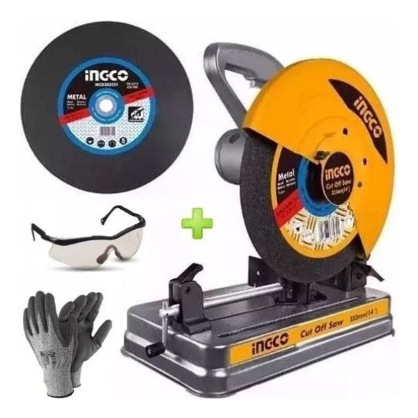 Sierra Sensitiva Hierro Ingco 2350w Herrería + Disco 14 Kirk