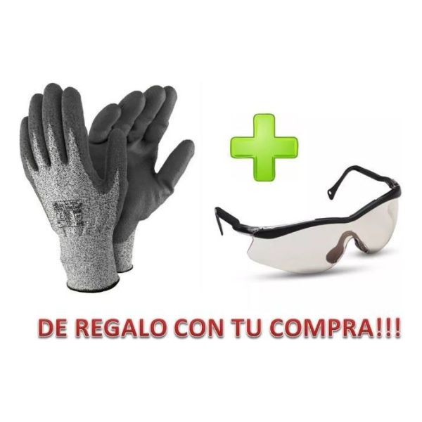 Kit Taladro Percutor 650w + Amoladora 710w + Guantes + Lente - Imagen 4