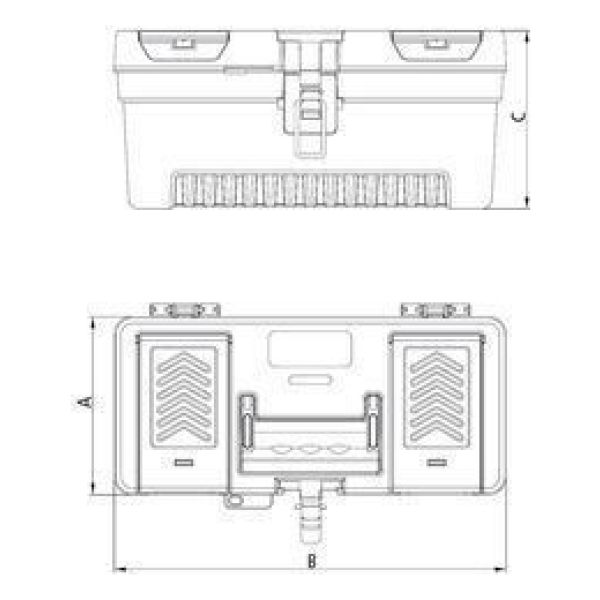 Caja De Herramientas Tramontina 20'' Broches De Metal Brasil - Imagen 4