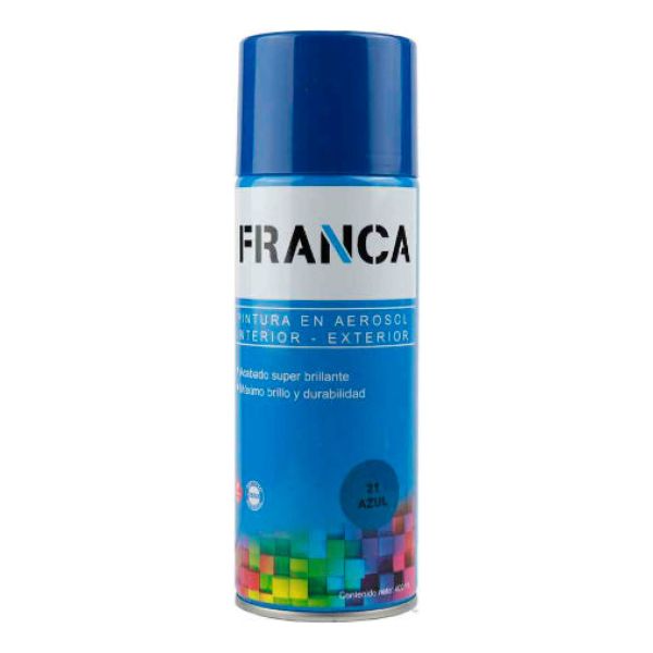 Esmalte En Aerosol 400ml Franca Mate Brillante Satinados Kir - Imagen 5