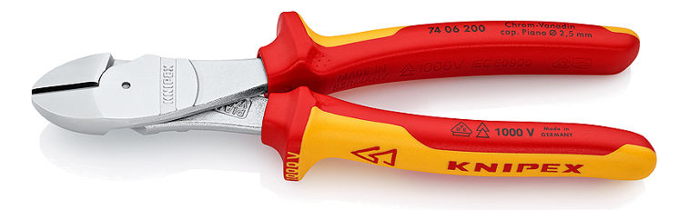 Alicate Corte Diagonal Extra Fuerte 1000v - Knipex Kn1686