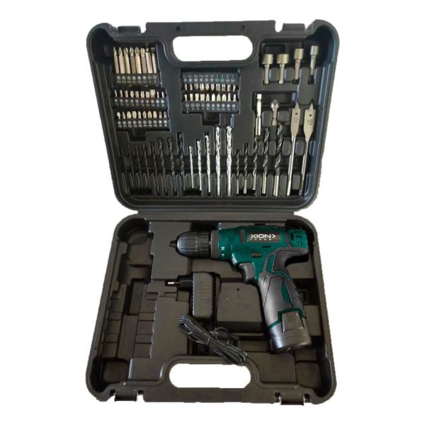 Kit Taladro Inalámbrico Recargable + 74 Accesorios Xion Kk - Imagen 2