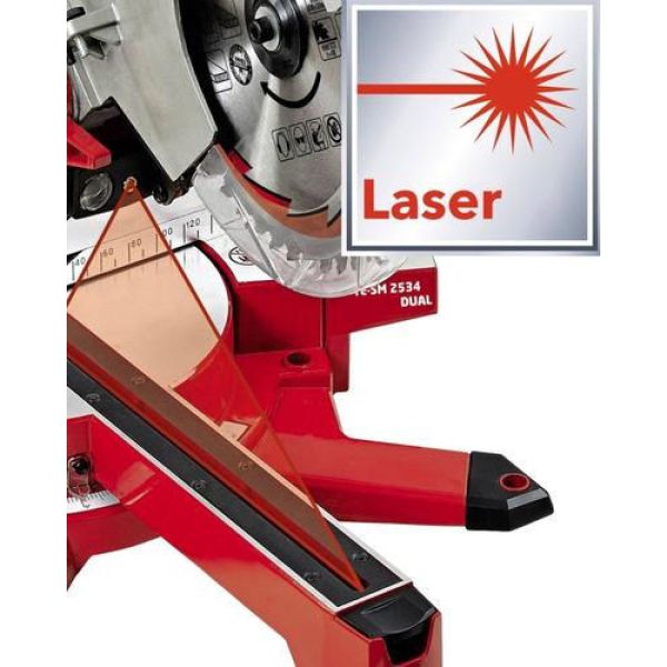 Sierra Ingletadora Einhell 250mm.-1800w. -s/base Dual Kirkor - Imagen 2