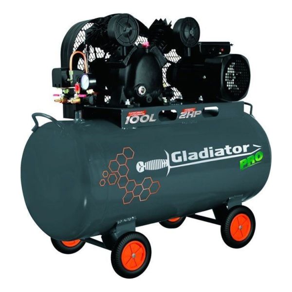 Compresor 100 Litros 3hp Ce810 Gladiator Pro Gtia 1 Año!