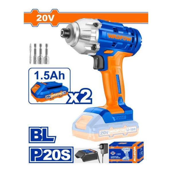 Atornillador Wadfow Wcd2512 De Impacto A Bateria 20v Kirkor - Imagen 2