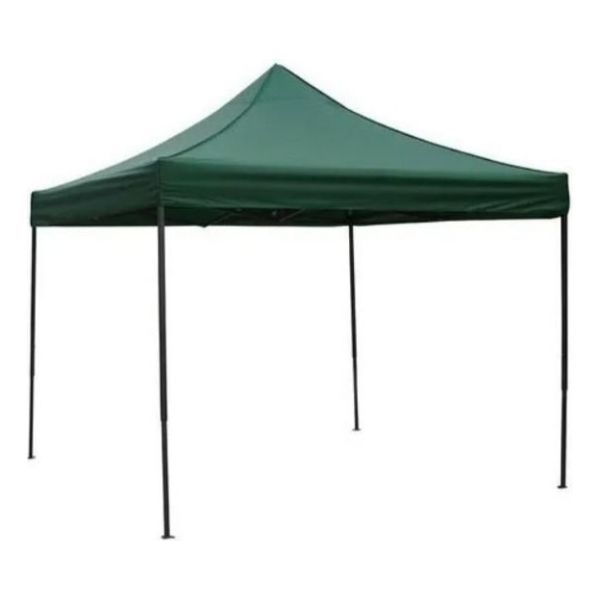 Gazebo Plegable 2 X 2 Mt Reforzado Verde Lona Toldo Impermea