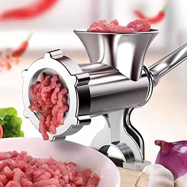 Máquina De Picar Carne N°10 Manual De Aluminio 800 G - Imagen 7