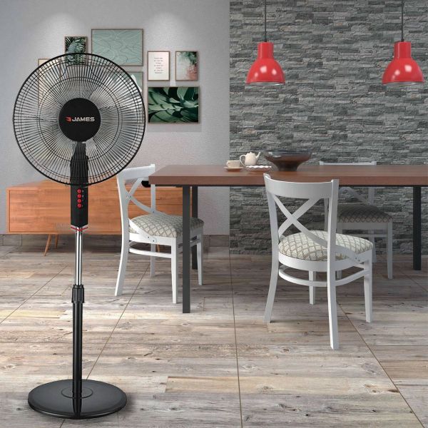 Ventilador De Pie James Vp 170 Bk Negro 3 Vel Oscilante Kirk - Imagen 2