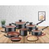 Batería De Cocina Negra 8 Piezas Loreto Tramontina - Imagen 2