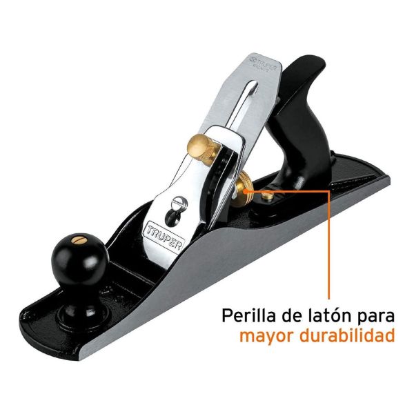 Cepillo Carpintero Garlopa Pro Nº6 Inc.2 Cuchillas Truper - Imagen 3