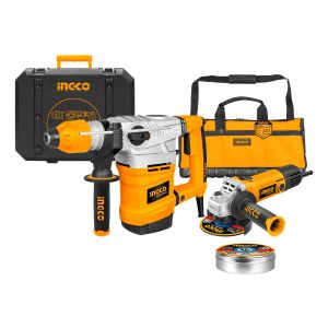 Combo Ingco Rotomartillo 1800w Amoladora 850w C/valija-bolso