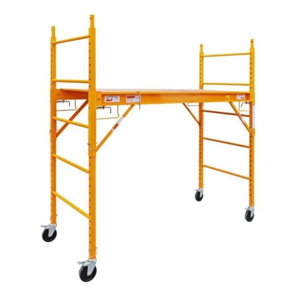 Andamio Multifucion 450kg Amarillo Con Ruedas Freno Ingco