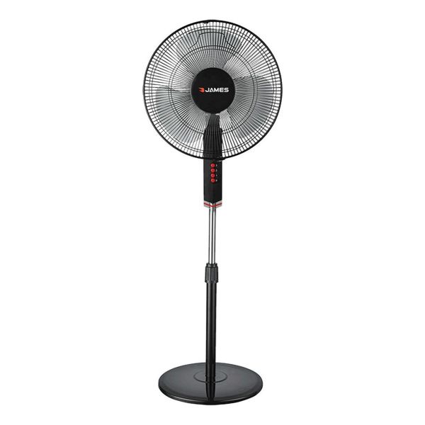 Ventilador De Pie James Vp 170 Bk Negro 3 Vel Oscilante Kirk