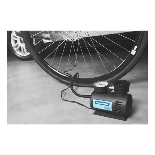 Compresor De Aire Inflador 12v Auto Bici Tramontina - Sas - Imagen 4