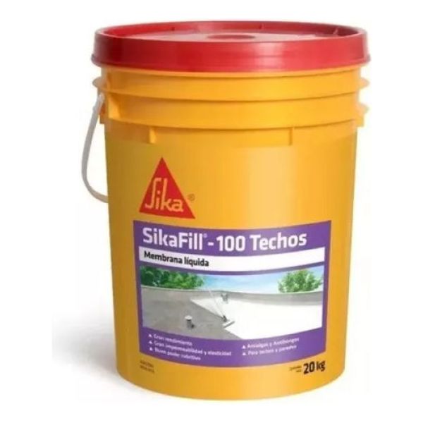 Membrana Liquida Sika Fill 100 Techos20kg-ferreteria