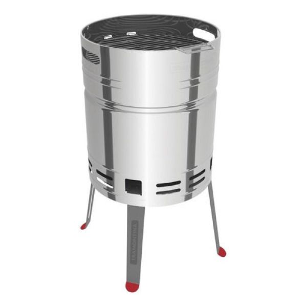 Parrilla Tramontina De Carbón De Acero Inoxidable Tcp 400