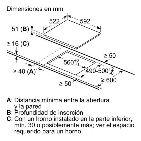 Anafe De Inducción Bosch Pvj631fb1e 60cm Kirkor - Imagen 7