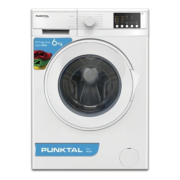 Lavarropas Punktal Eco-logic Frontal 6kg Panel Digital Colo