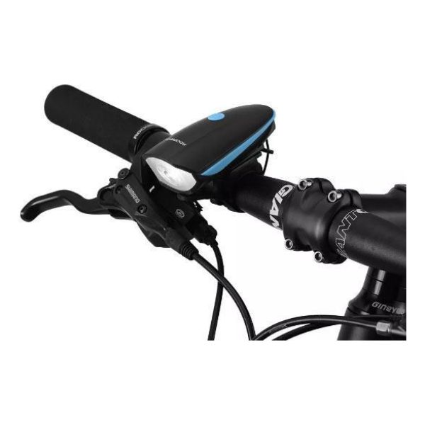 Luz Farol Led Y Bocina Para Bicicleta Recargable - Imagen 3