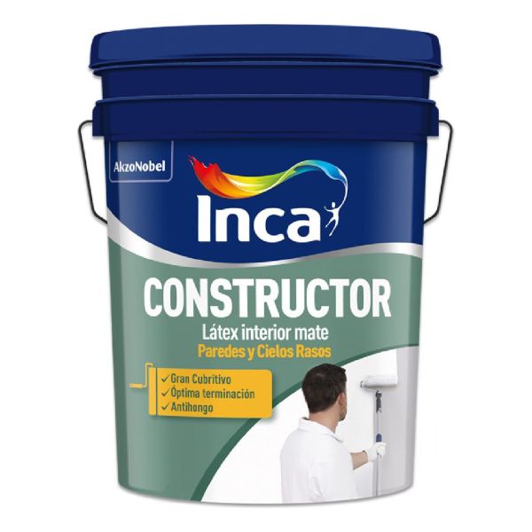 Pintura Interior Latex Antihongos Inca Constructor 4kg