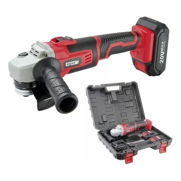 Amoladora Inalambrica A Bateria Equus 20v 2 Baterias Litio