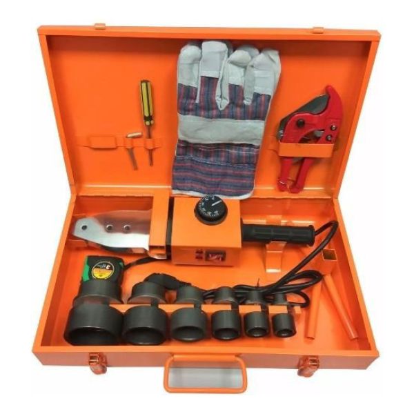 Kit Termofusora 1500w Hasta 63mm Con 12 Accesorios Y Maleta