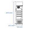 Heladera James Vitrina Vc-315 Tipo Comercial 303l - Imagen 3