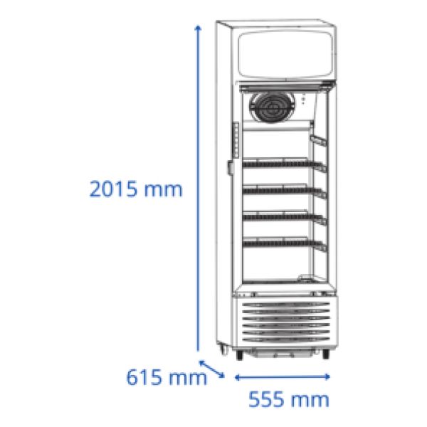 Heladera James Vitrina Vc-315 Tipo Comercial 303l - Imagen 3