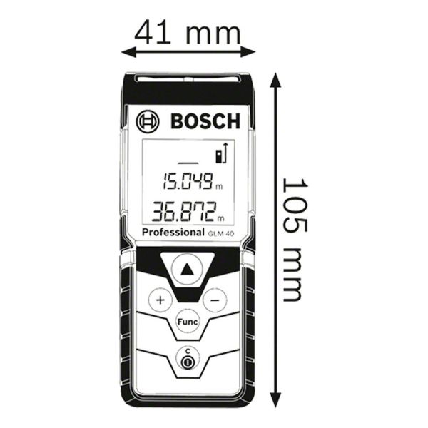 Medidor De Distancia Laser Bosch Glm40 (hasta 40 Metros) Kir - Imagen 5