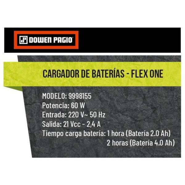 Batería Flex One 4 Amper Dowen Pagio Más Cargador - Imagen 5
