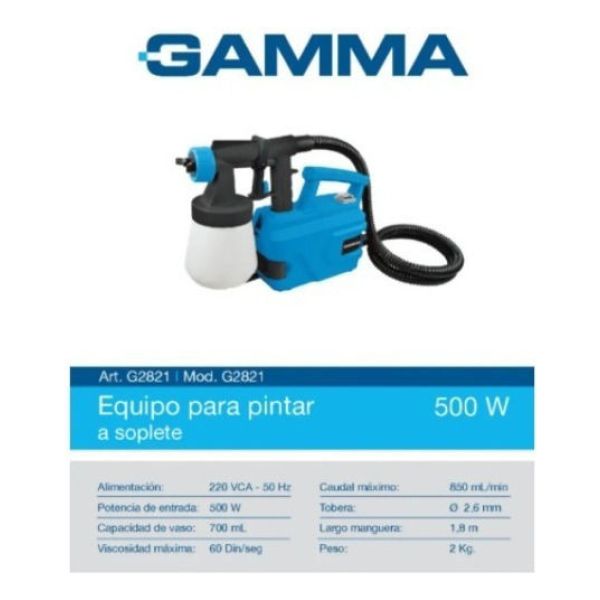 Equipo Pintar Gamma Hvlp Paint Eléctrico 500w Aire Caliente - Imagen 2