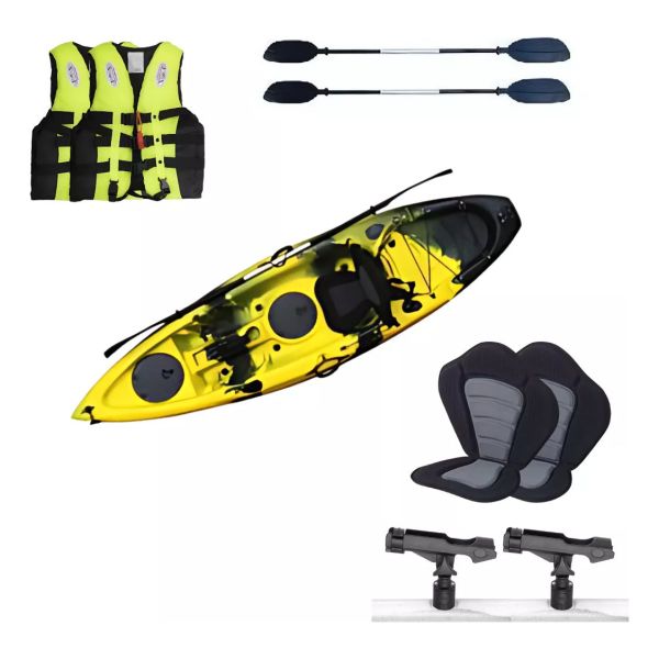 Kayak Familiar Con Accesorios 370x86x42cm Happiness Vk-70 - Imagen 5