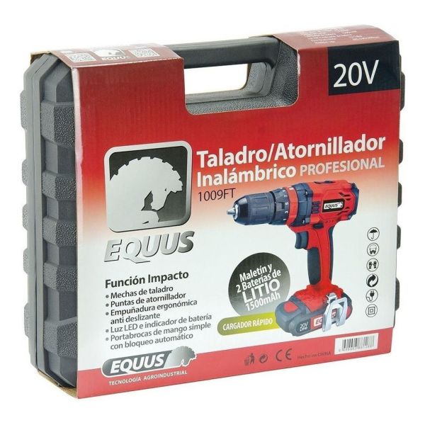 Combo Taladro Inalambrico Mas Sopla Aspiradora 20v Equus - Imagen 4