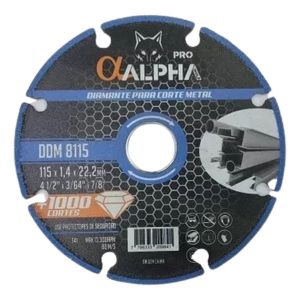 Disco Diamante Para Cortar Metal 1000 Cortes Alpha Pro